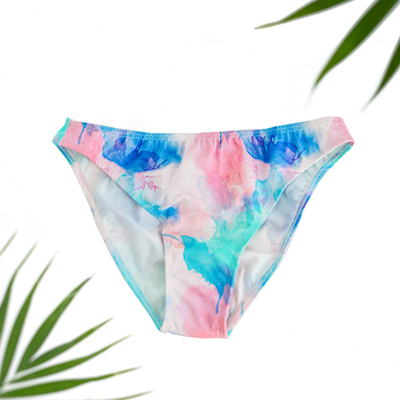 cotton candy swim bottoms