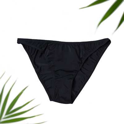 black swim bottoms