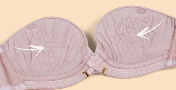 Upbra Taupe Strapless Bra